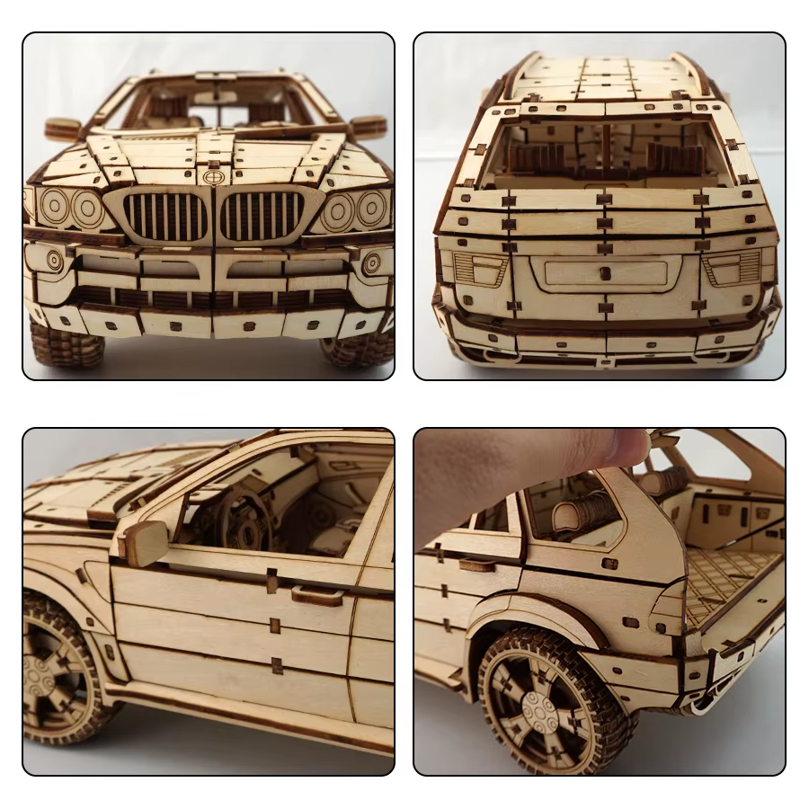 Дерев'яний 3D-пазл конструктор BMW X5