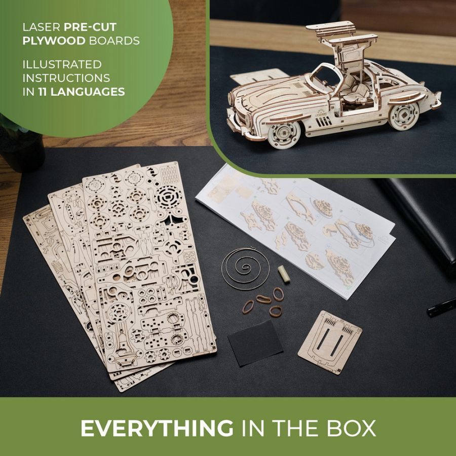Механічна модель Крилате спорткупе UGEARS