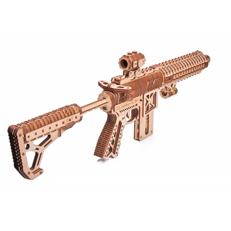 Механічний 3D пазл Штурмова гвинтівка AR-T Wood Trick