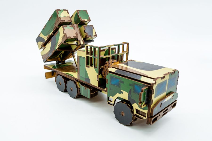 Дерев'яний 3D конструктор ЗРК NASAMS