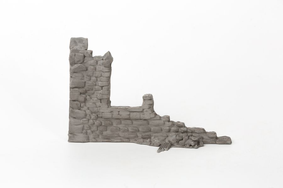 Набор кирпичиков Стена для диорам, руины города №3