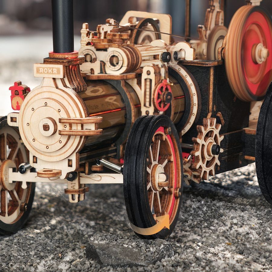 Механічний 3D пазл парова машина Robotime | Steam&nbsp;Engine