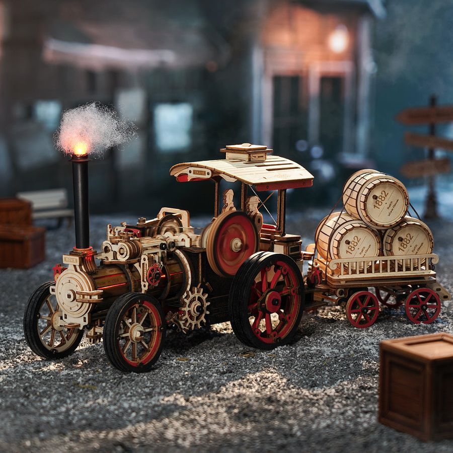 Механічний 3D пазл парова машина Robotime | Steam&nbsp;Engine