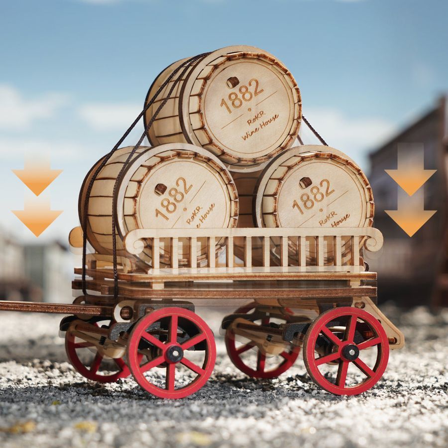 Механічний 3D пазл парова машина Robotime | Steam&nbsp;Engine