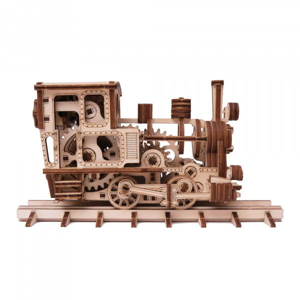 Механічний 3D пазл Паровозик чаг-чаг Wood Trick