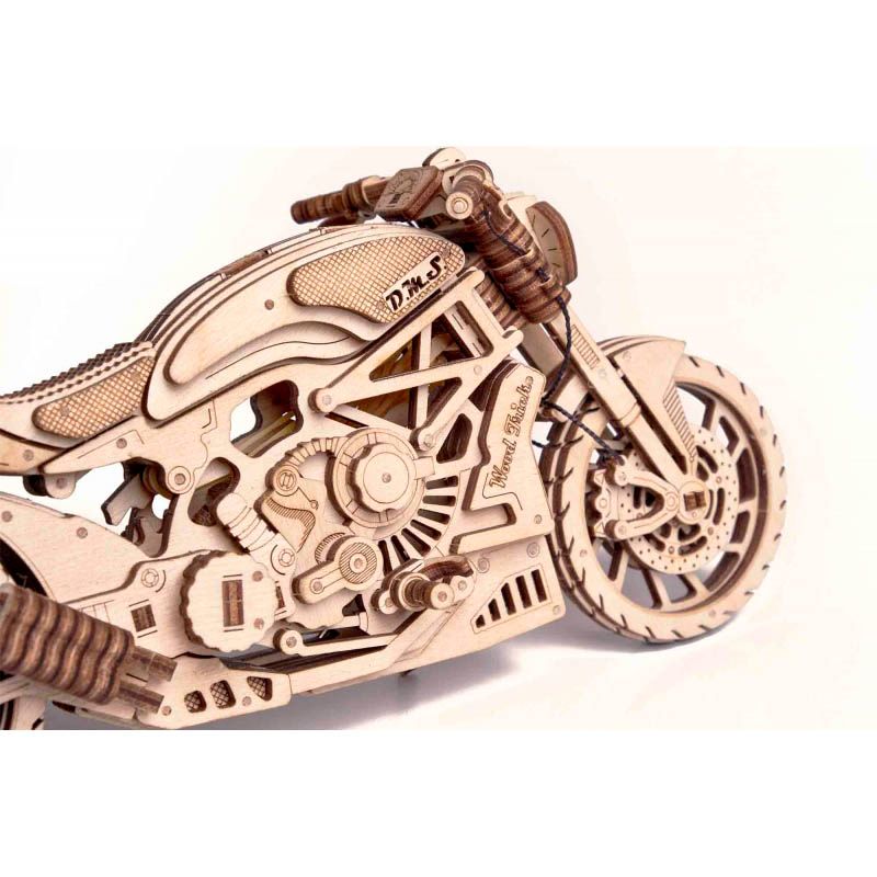 Механічний 3D пазл Мотоцикл DMS Wood Trick
