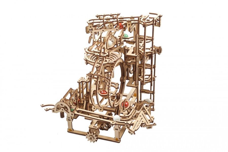 Механічний 3D пазл Марбл-траса Ступінчатий підйомник UGEARS