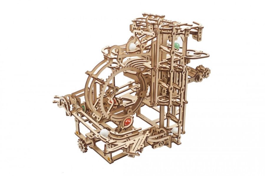 Механічний 3D пазл Марбл-траса Ступінчатий підйомник UGEARS
