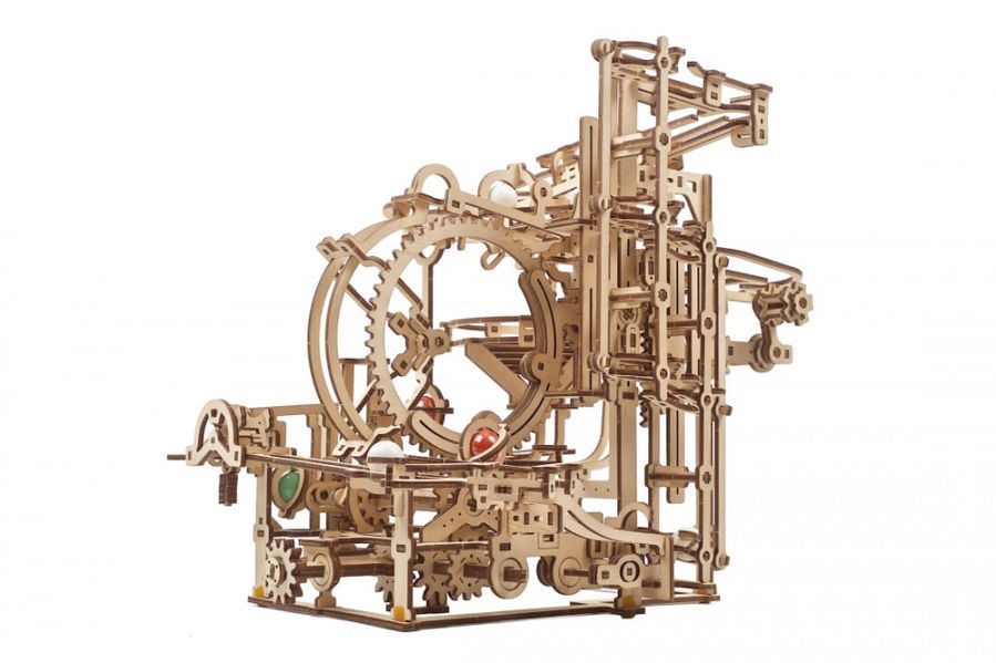 Механічний 3D пазл Марбл-траса Ступінчатий підйомник UGEARS