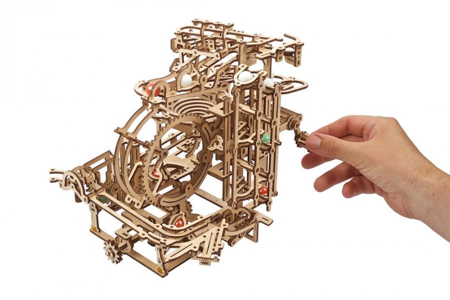 Механічний 3D пазл Марбл-траса Ступінчатий підйомник UGEARS