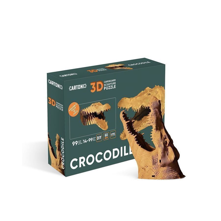 Картонний 3D пазл CROCODILE