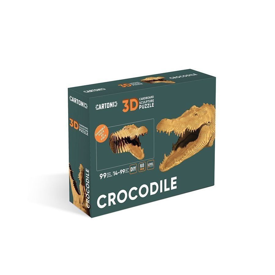 Картонний 3D пазл CROCODILE