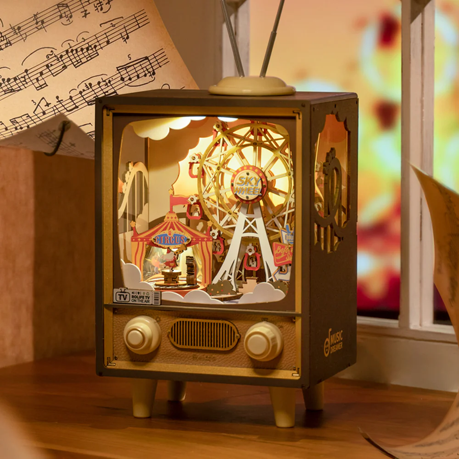 Механічний 3D пазл музична скринька Sunset Carnival Robotime